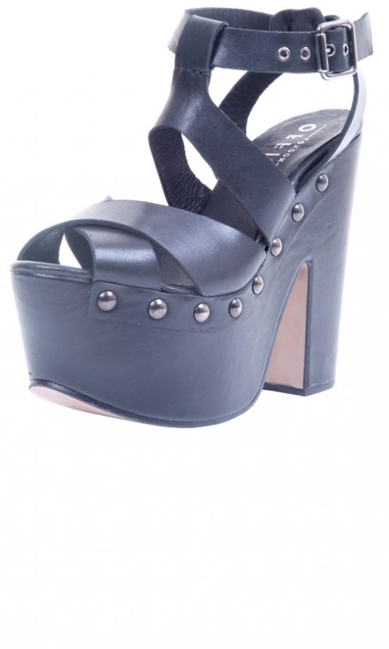Office Black Stud Wedge Sandal, £70