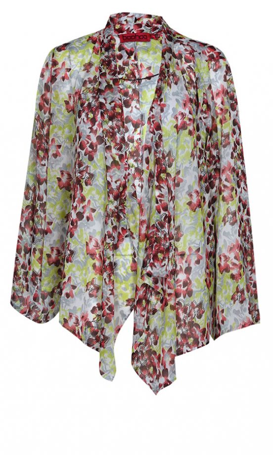 Boohoo Sheer Floral Kimono, £15