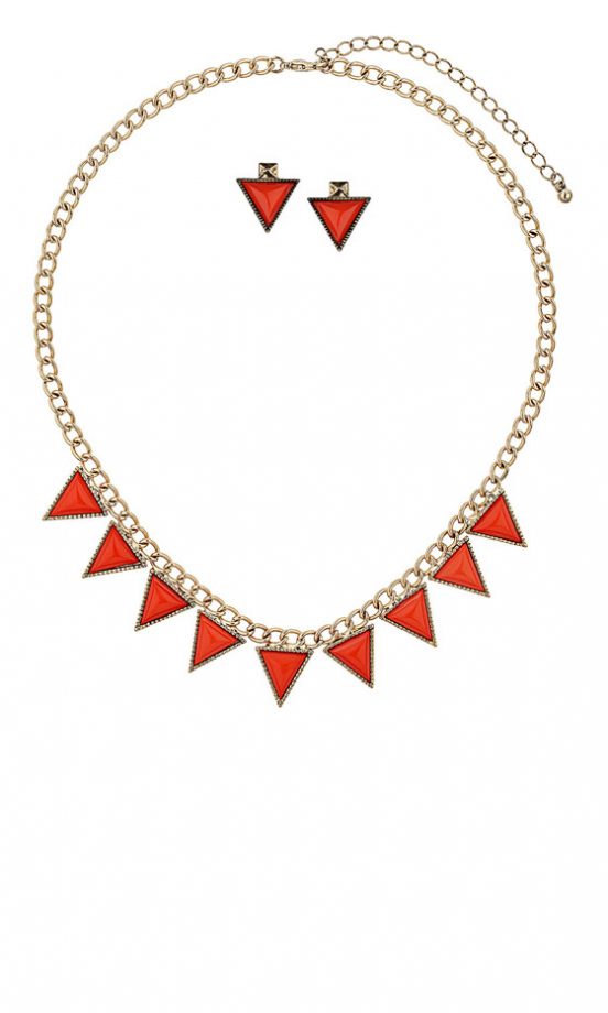 Dorothy Perkins Trinagle Jewellery Set, £12.50