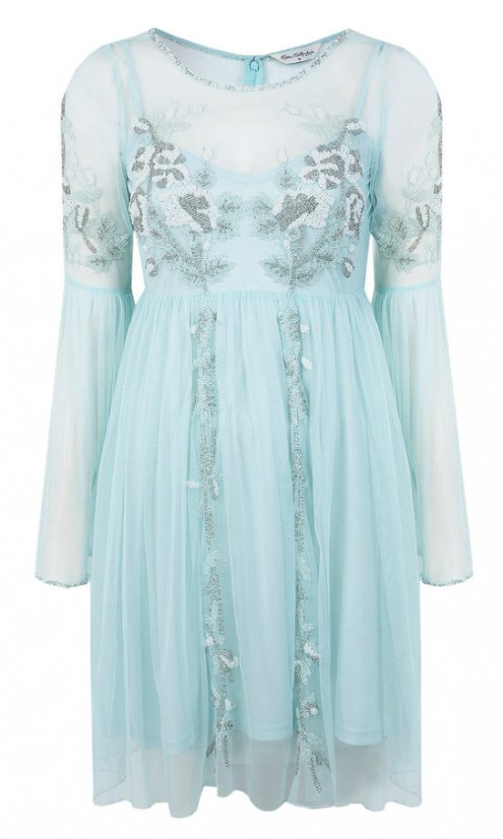 Miss Selfridge Embellished Sheer Dress, £69