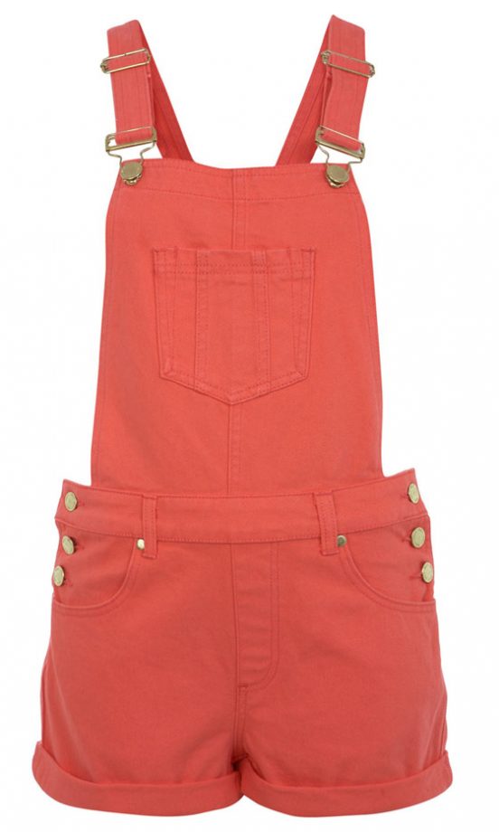 Miss Selfridge Coral Dungarees, £40