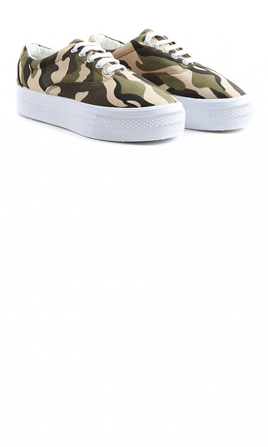 Missguided Camouflage Flatforms, £22.99