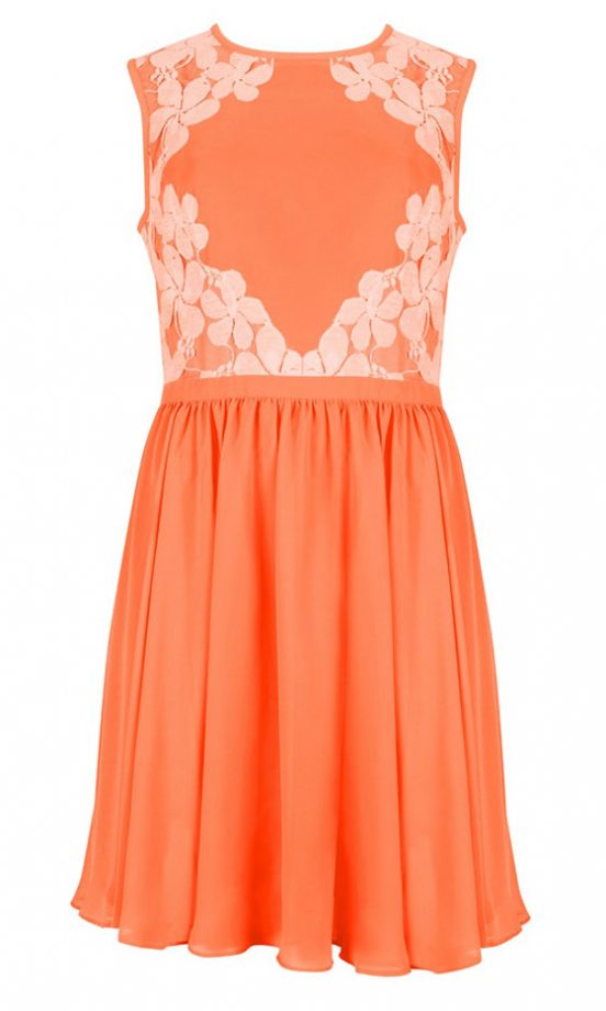 Ted Baker Orange Lace Dress, £149