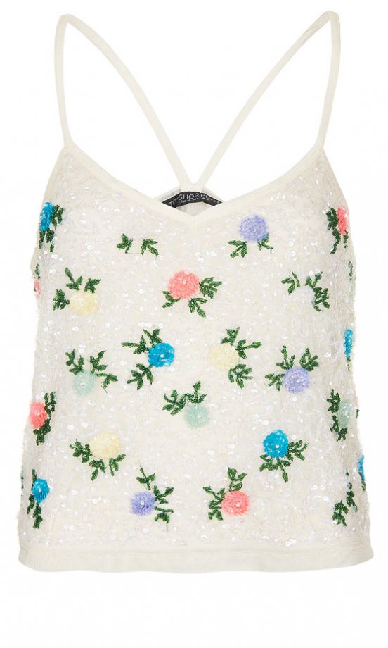 Topshop Beaded Camisole Top, £36