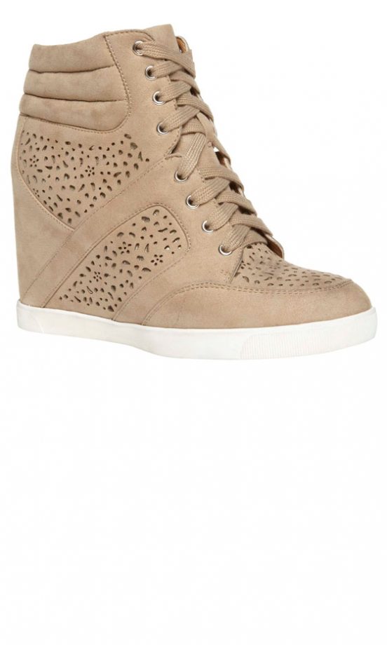 Primark Beige Wedge Trainers, £18