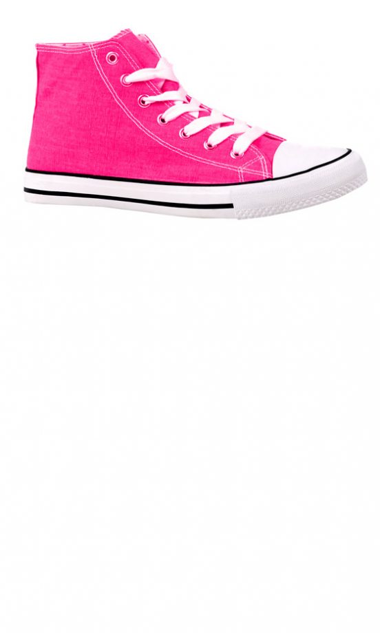 Primark Neon Pink Lace-Up Trainers, £7