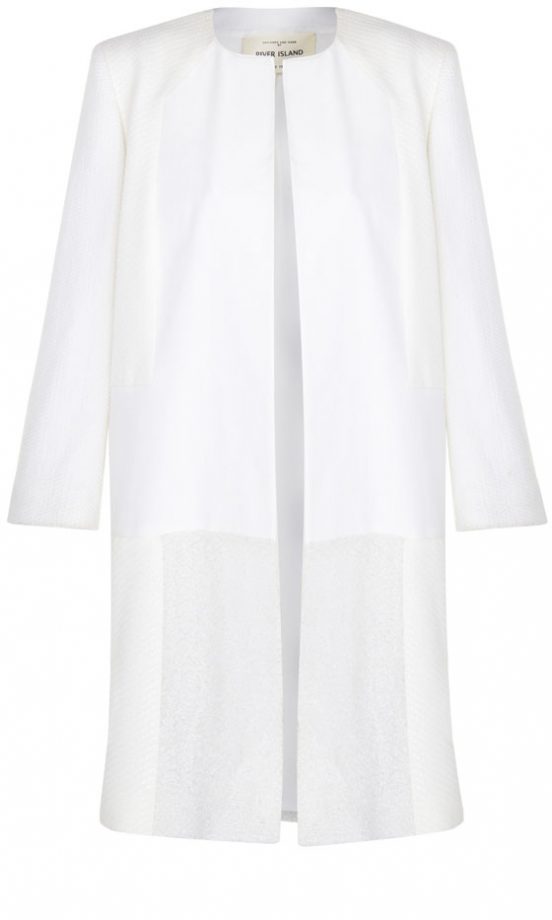 River Island High Summer 2013 White Summer Coat, £80