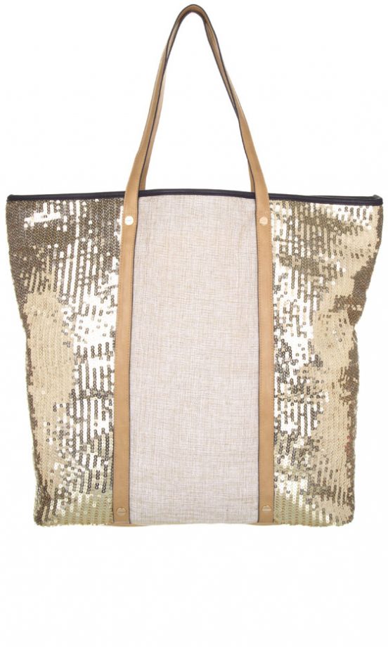 River Island High Summer 2013 Gold And Nude Bag