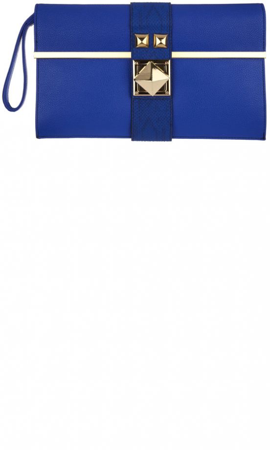 River Island High Summer 2013 Large Blue Clutch, £25