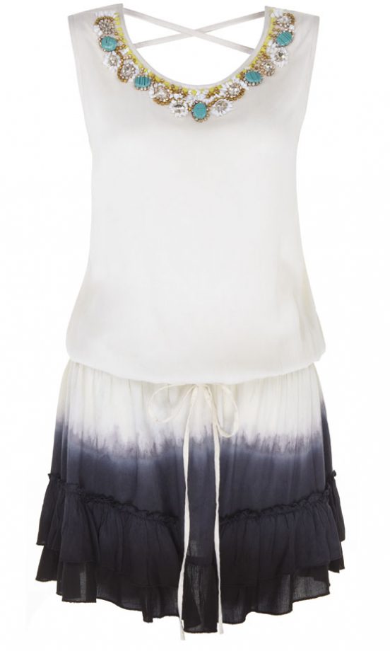 River Island High Summer 2013 Dip Dye Embellished Dress, £28