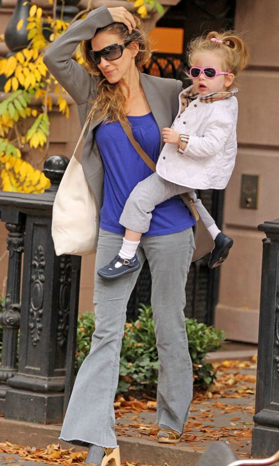 Sarah Jessica Parker With Her Daughter Tabitha Broderick In New York, 2013