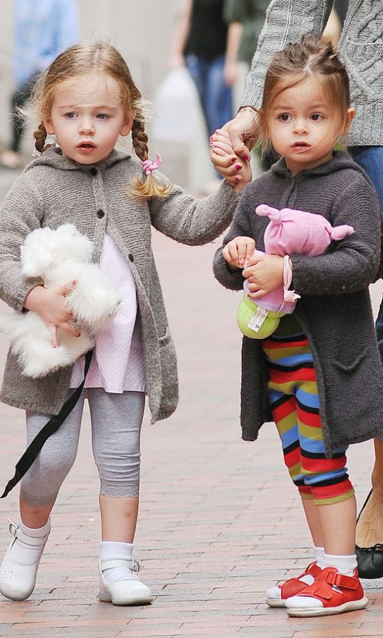 Sarah Jessica Parker's Daughters Marion And Tabitha Broderick In New York, 2013
