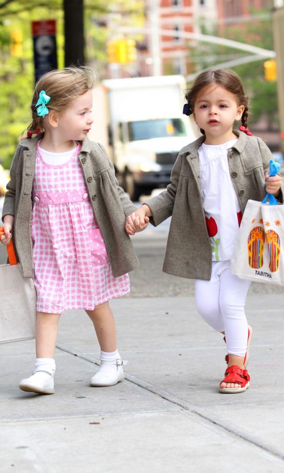 Sarah Jessica Parker's Daughters Marion And Tabitha Broderick In New York, 2013
