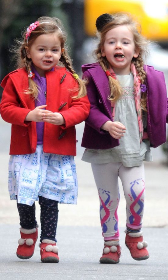 Sarah Jessica Parker's Daughters Marion And Tabitha Broderick In New York, 2013