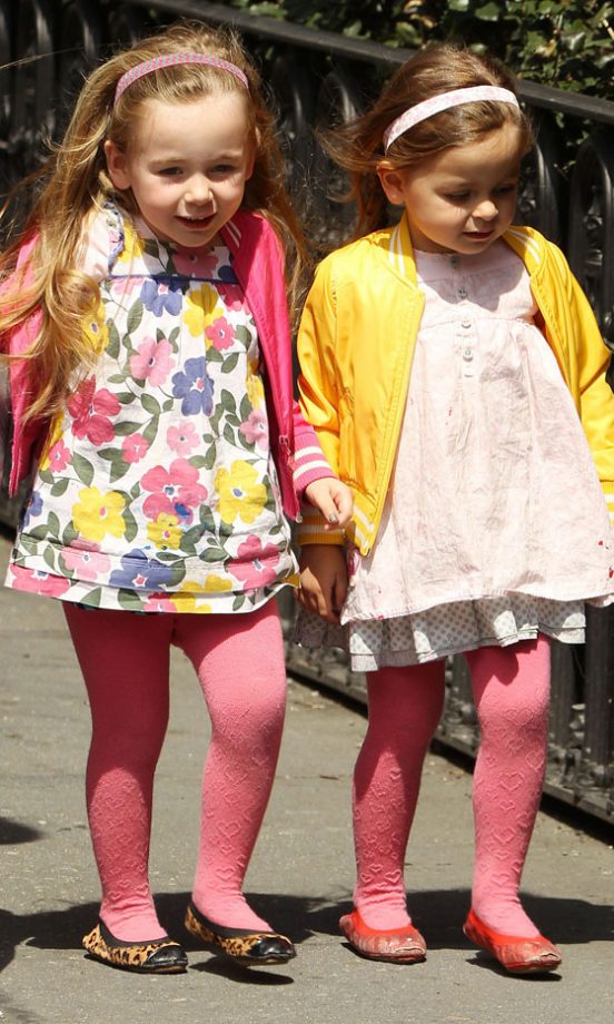 Sarah Jessica Parker's Daughters Marion And Tabitha Broderick In New York, 2013