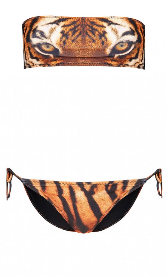 Topshop Tiger Bandeau Bikini, £32