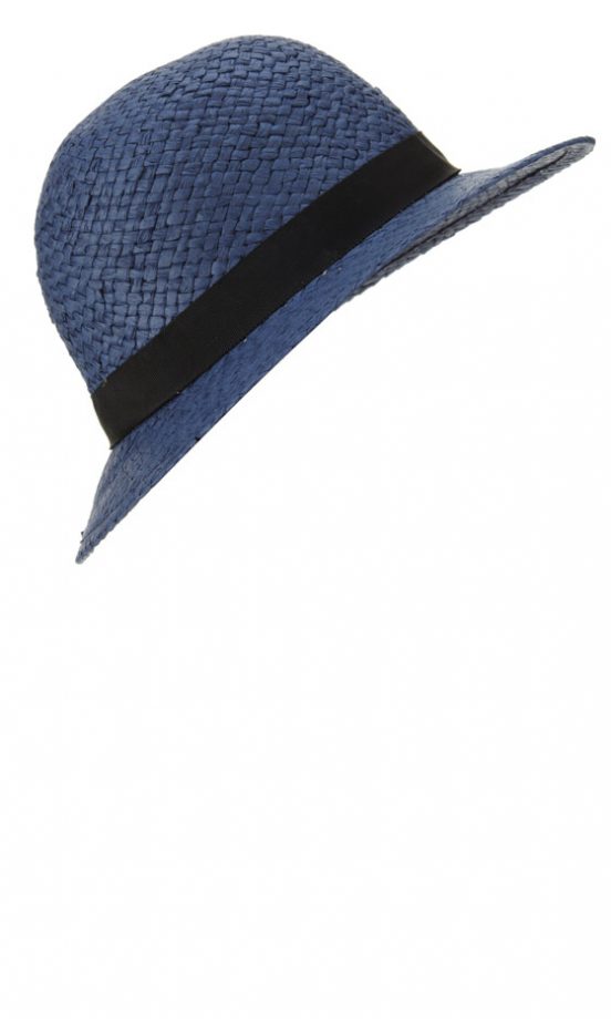Topshop Blue Straw Hat
