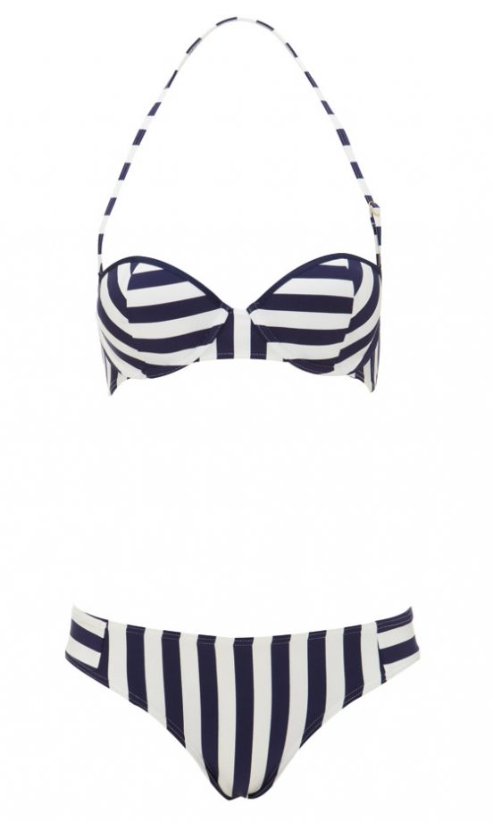 Topshop Monochrome Stripe Bikini, £28