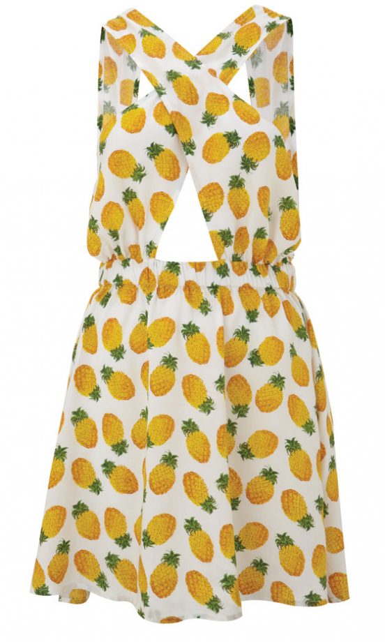 Topshop Pineapple Print Dress, £25