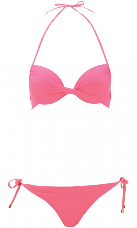 Topshop Pink Padded Bikini, £21
