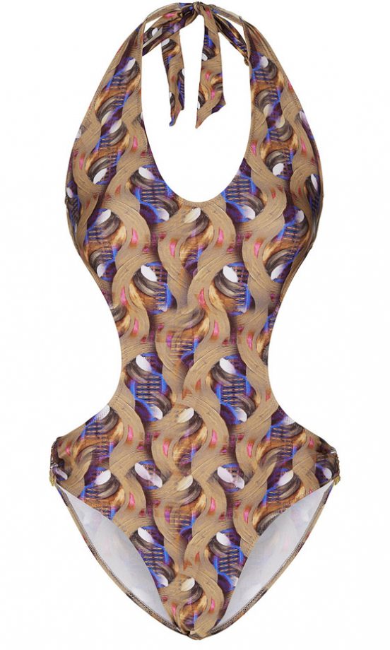 Topshop Print Cut-Out Swimsuit, £75