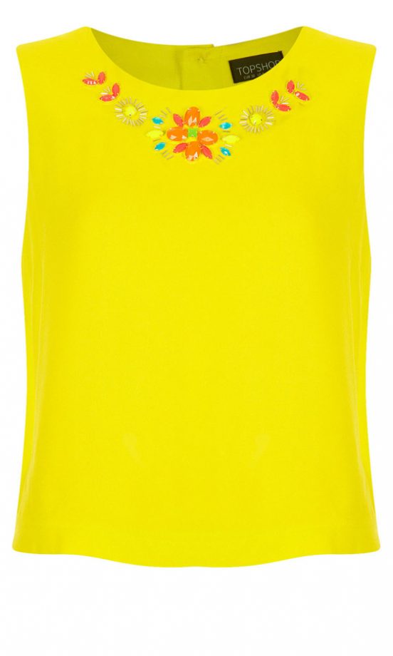 Topshop Embellished Shell Top, £35