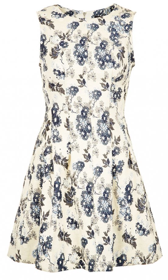 Topshop Floral Jacquard Dress, £55