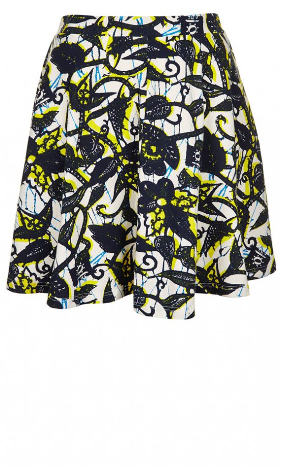 Topshop Printed Skater Skirt, £20