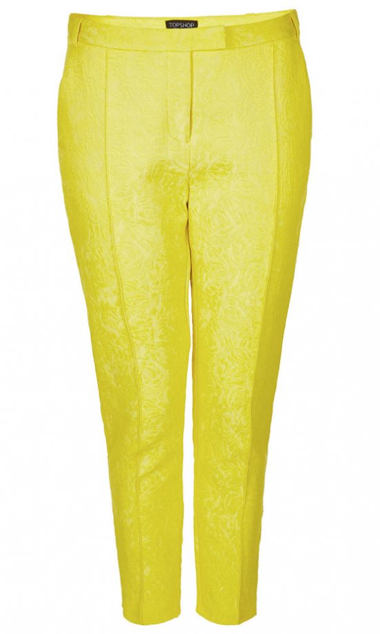 Topshop Jacquard Cigarette Trousers, £40