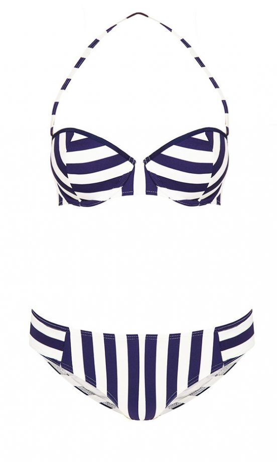 Topshop Nautical Stripe Bikini Set, £28