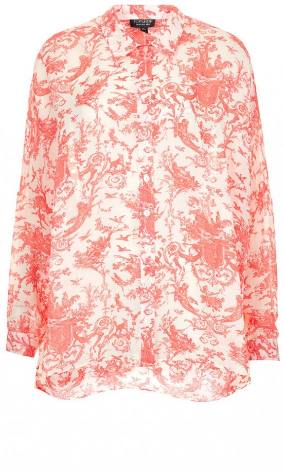 Topshop Toile Print Shirt, £40