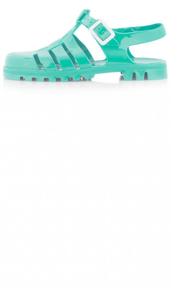 Topshop Green Jelly Shoes, £20