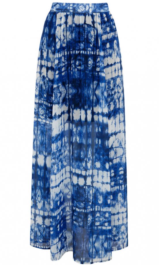 Warehouse Tie Dye Maxi Skirt, £50