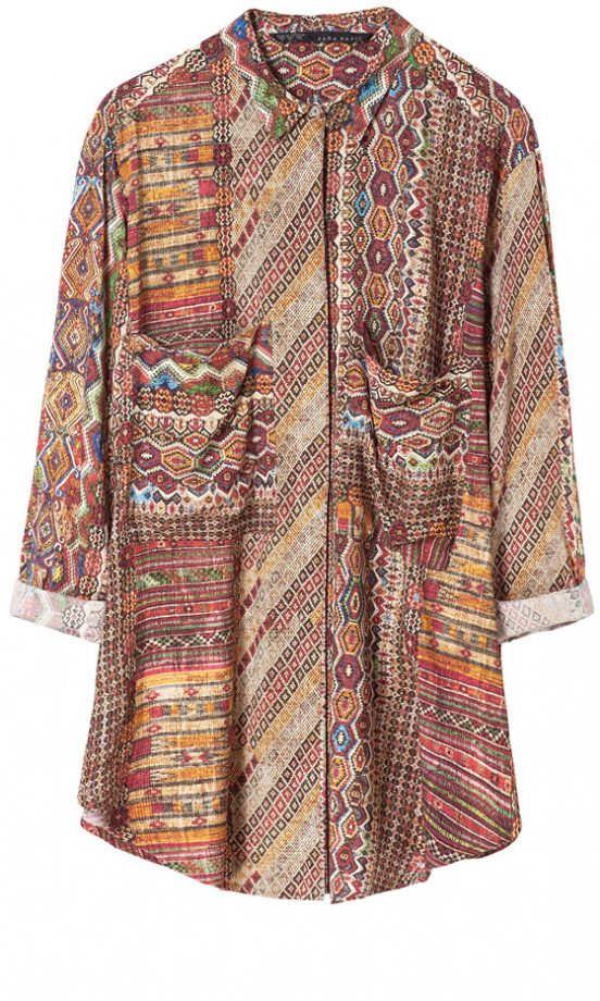 Zara Printed Blouse, £29.99
