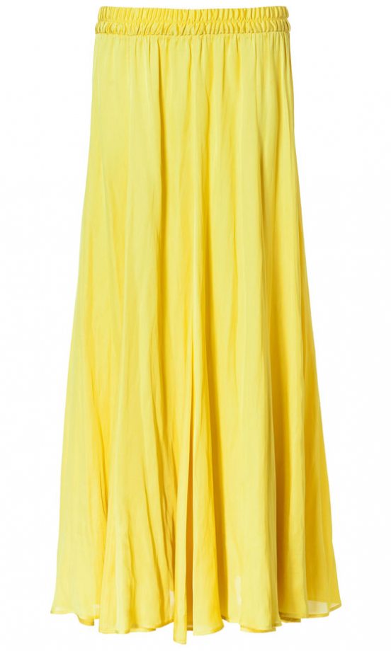Zara Yellow Maxi Skirt, £39.99