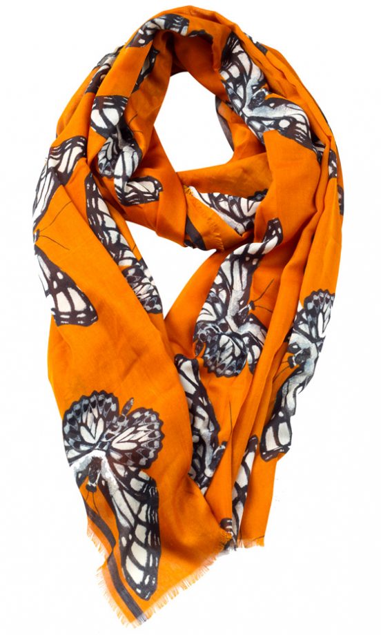 Zara Summer 2013 Orange Printed Scarf