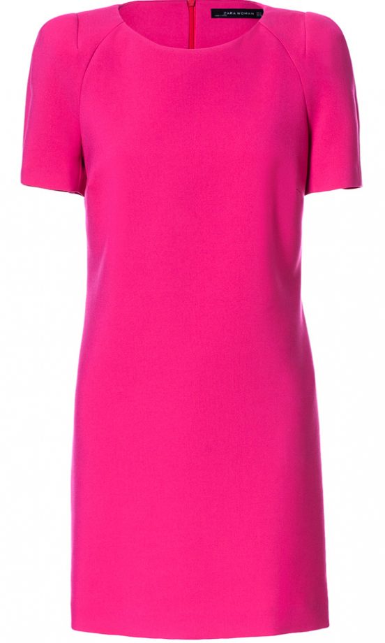 Zara Summer 2013 Hot Pink Shift Dress