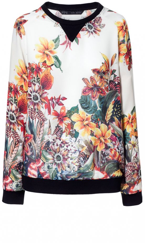 Zara Summer 2013 Printed Jumper