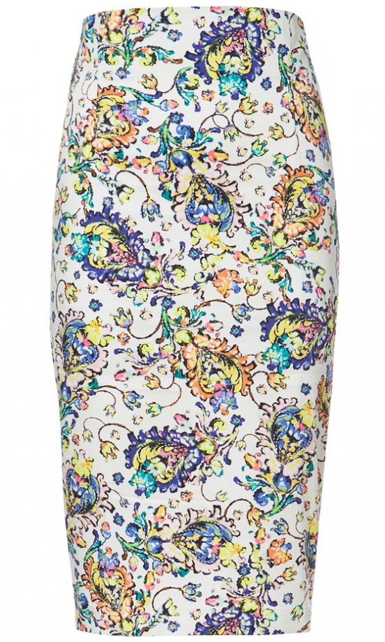 Zara Summer 2013 Paisley Pencil Skirt