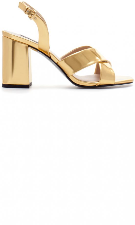 Zara Summer 2013 Gold Strapy Sandals
