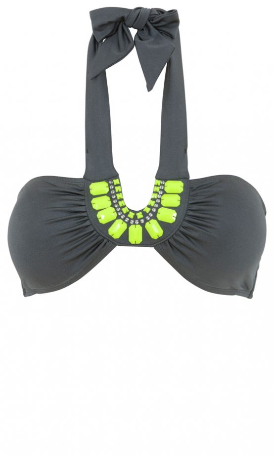 New Look Summer 2013 Neon Trim Bikini Top, £12.99