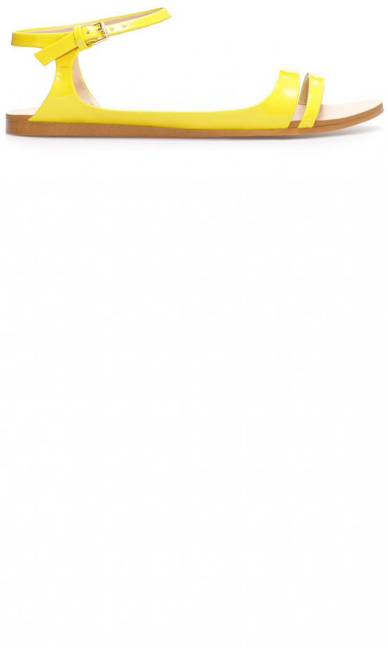 Zara Summer 2013 Bright Yellow Flats