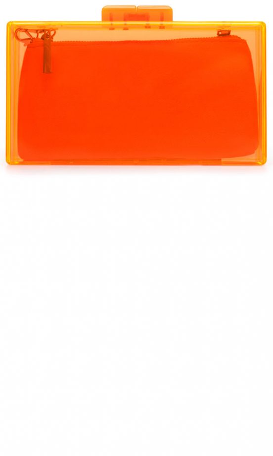 Zara Summer 2013 Neon Orange Clutch
