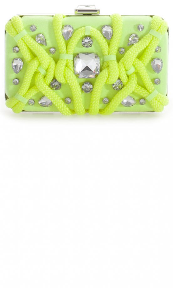 Zara Summer 2013 Neon Embellished Clutch