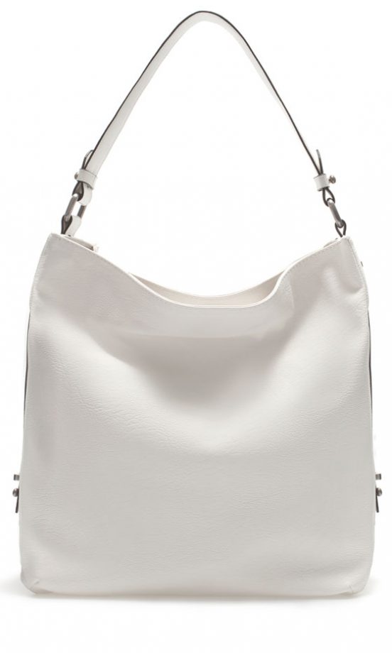 Zara Summer 2013 White Slouch Bag