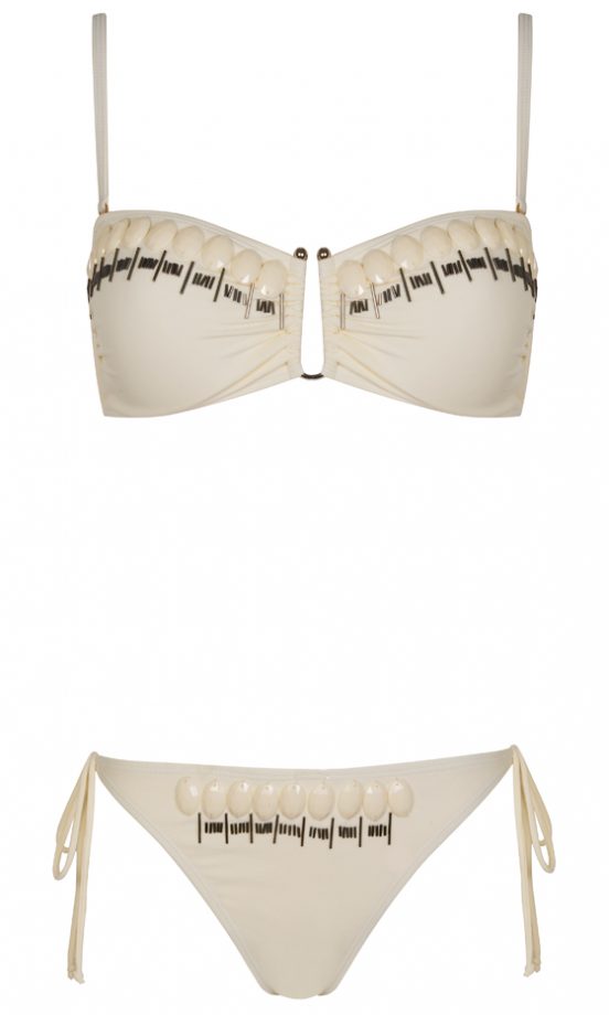 Dorothy Perkins Summer 2013 Embellished White Bikini