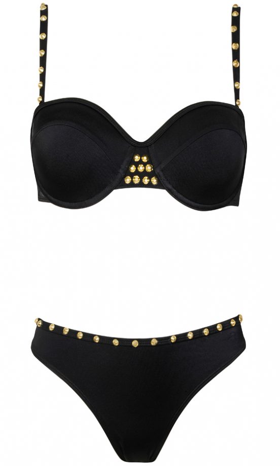 Dorothy Perkins Summer 2013 Black Studded Bikini