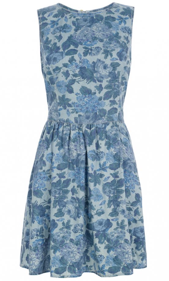 New Look Summer 2013 Blue Floral Dress
