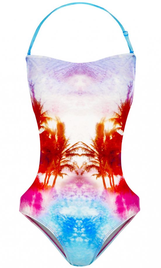 New Look Summer 2013 Tropical Cut Out Swimsuit, £24.99