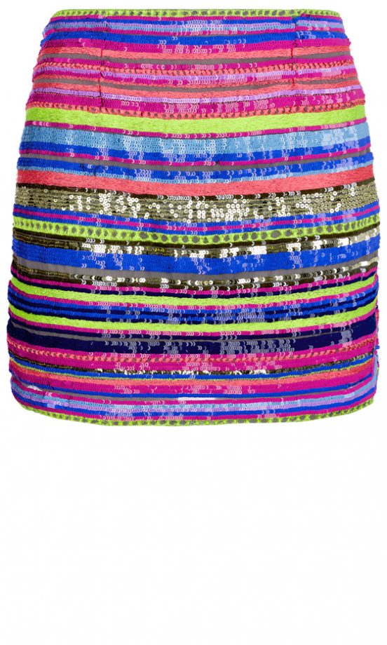 New Look Summer 2013 Sequin Stripe Mini Skirt, £29.99